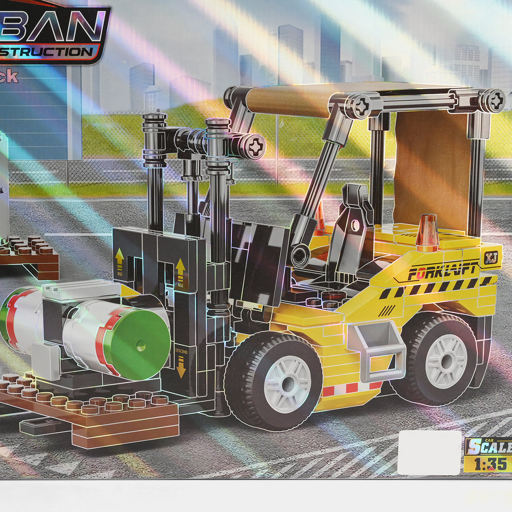 Construction Forklift Building Blocks Set