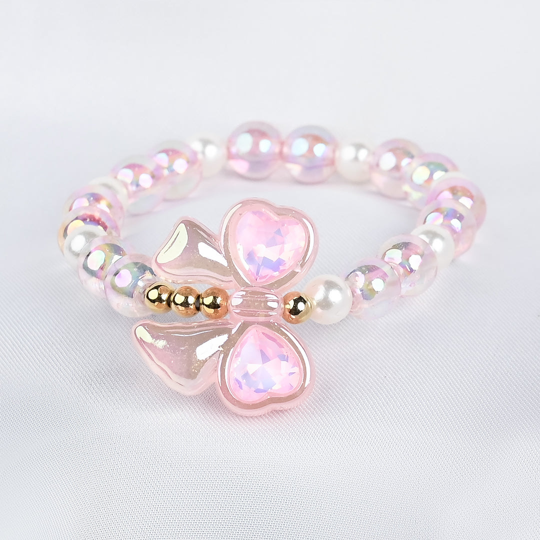 GIRLS ELEGANT BEADED NECKLACE & BRACELET