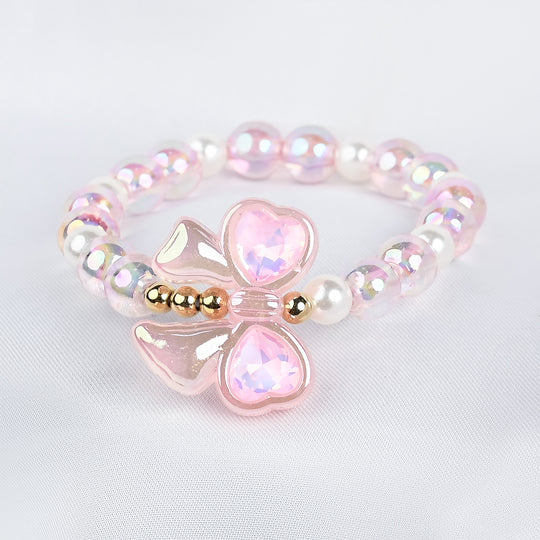 GIRLS ELEGANT BEADED NECKLACE & BRACELET