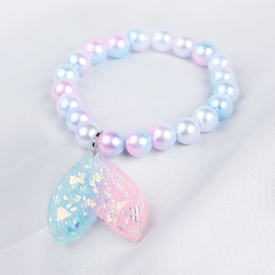 GIRLS ELEGANT BEADED NECKLACE & BRACELET
