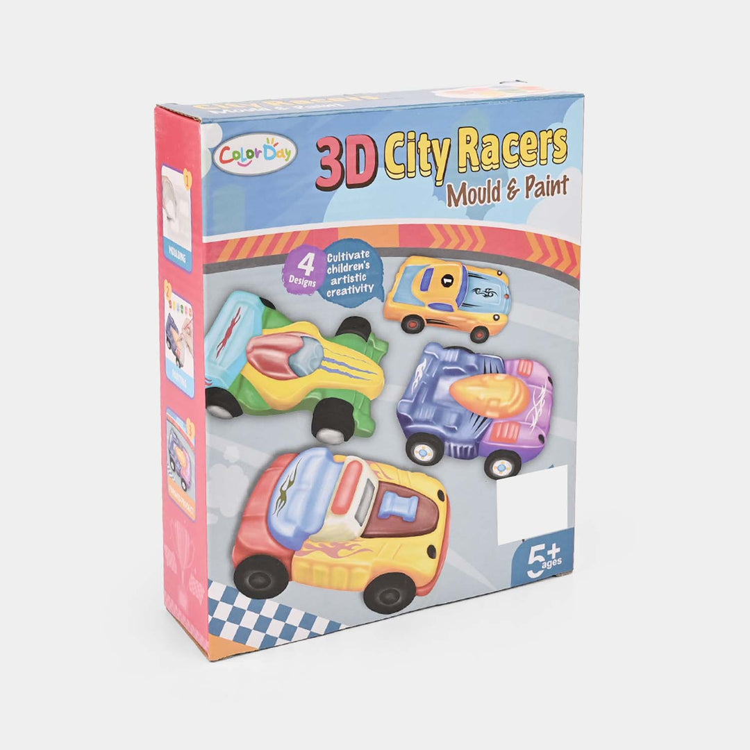DIY 3D City Racers Mould & Paint kit