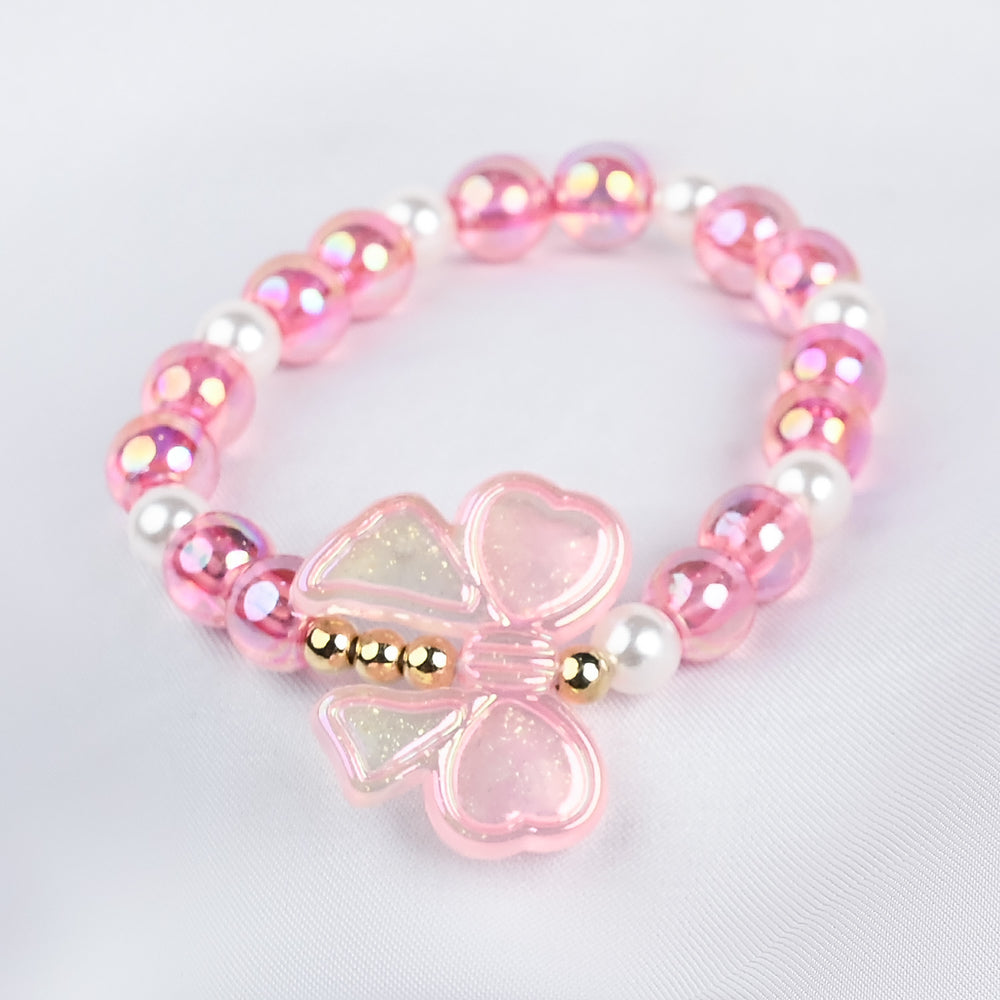 GIRLS ELEGANT BEADED NECKLACE & BRACELET