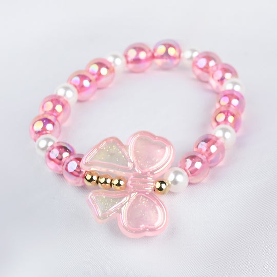 GIRLS ELEGANT BEADED NECKLACE & BRACELET