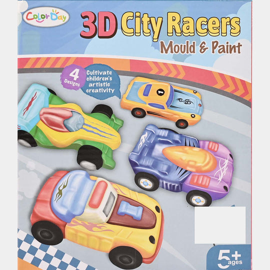 DIY 3D City Racers Mould & Paint kit