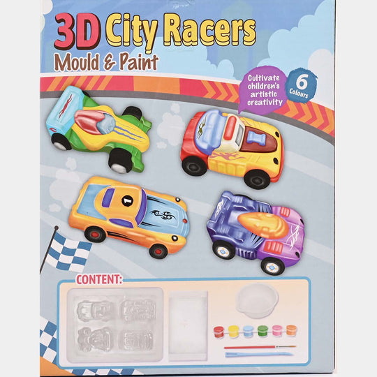 DIY 3D City Racers Mould & Paint kit