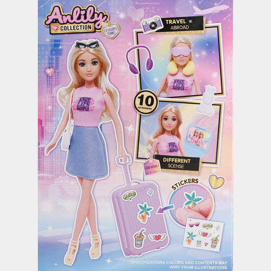 11.5" Lovely Fashion Doll with Accessories Set