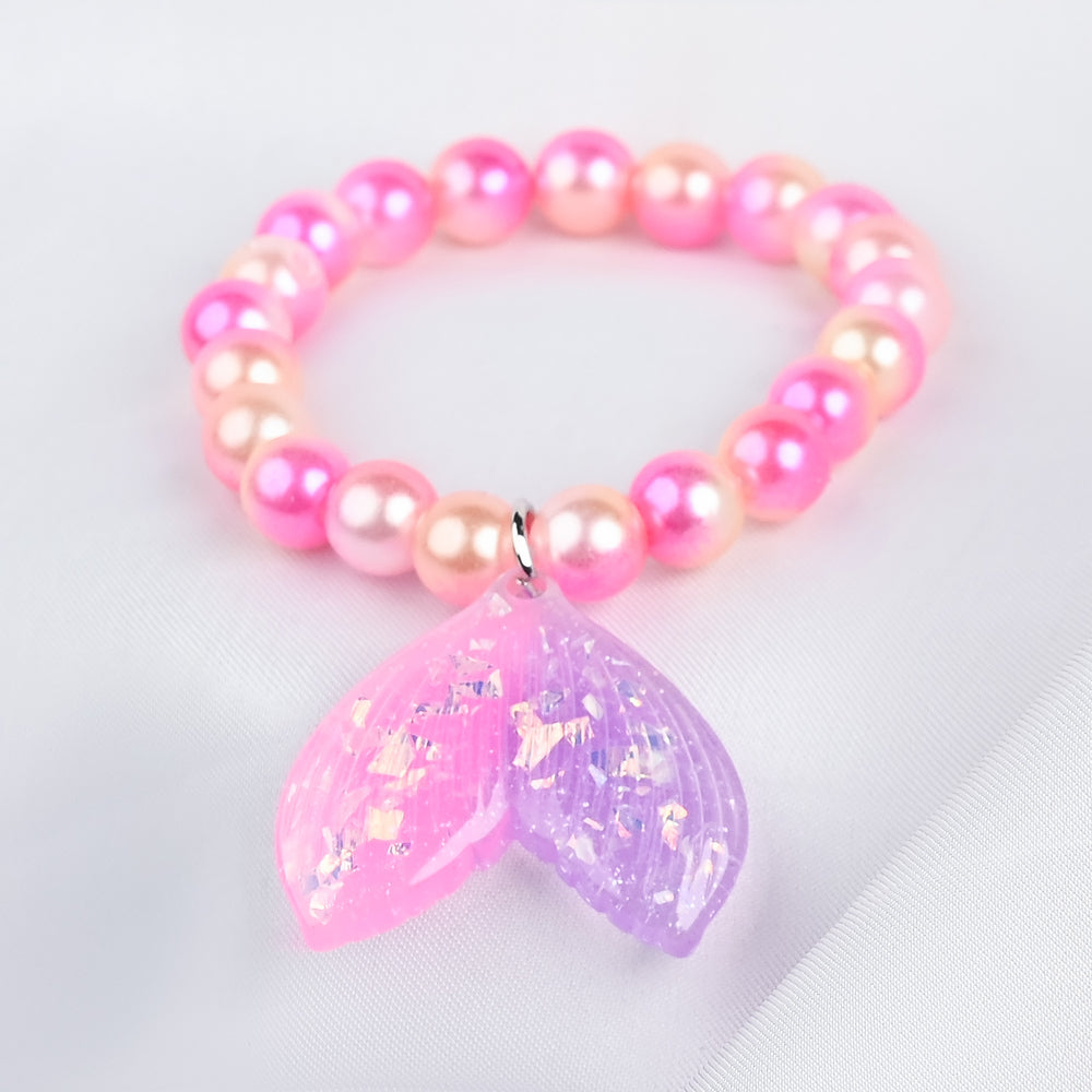 GIRLS ELEGANT BEADED NECKLACE & BRACELET