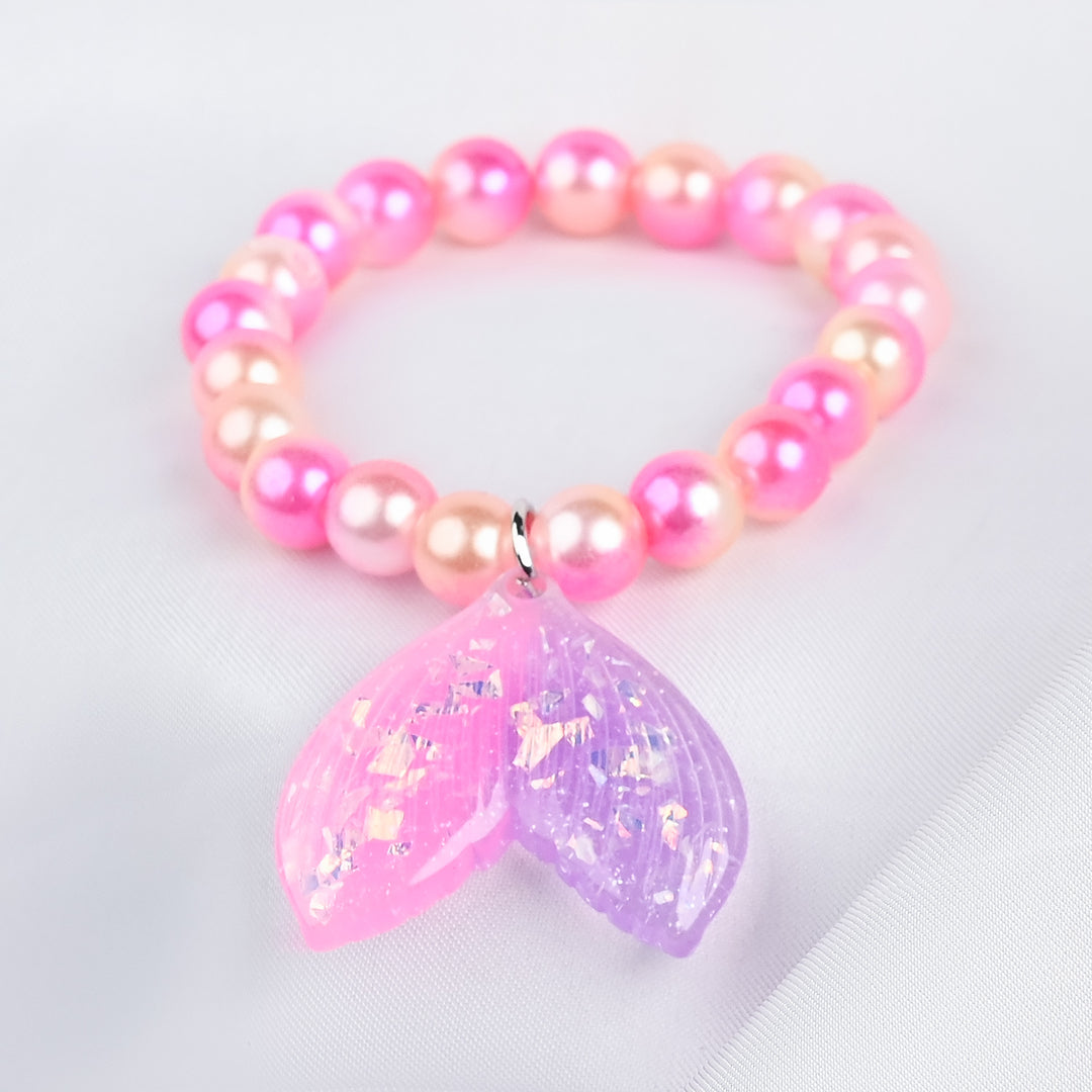 GIRLS ELEGANT BEADED NECKLACE & BRACELET