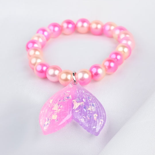 GIRLS ELEGANT BEADED NECKLACE & BRACELET