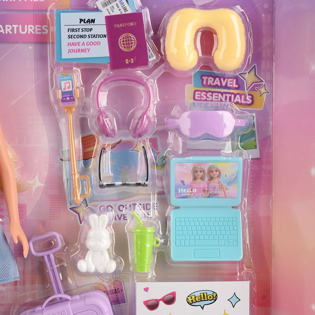 11.5" Lovely Fashion Doll with Accessories Set
