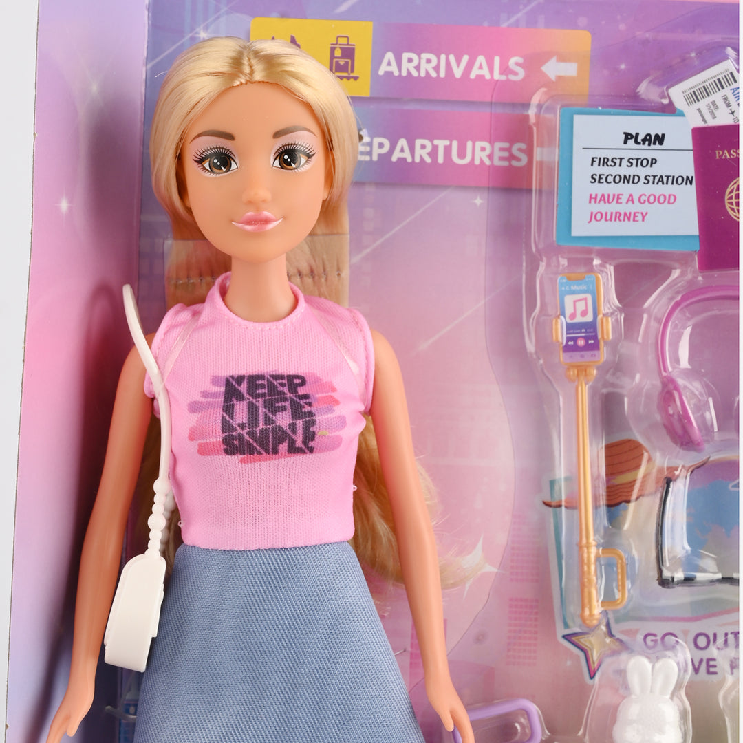 11.5" Lovely Fashion Doll with Accessories Set