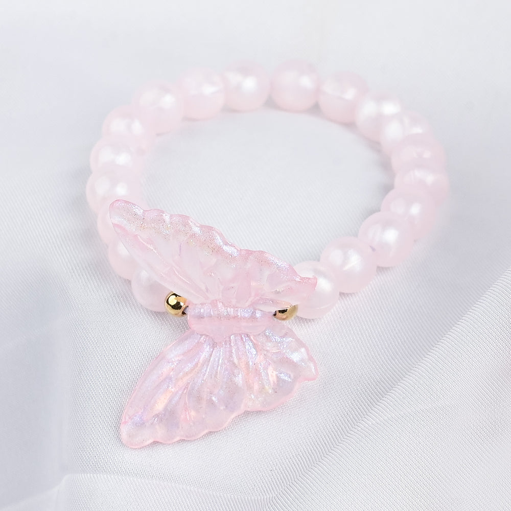 GIRLS ELEGANT BEADED NECKLACE & BRACELET