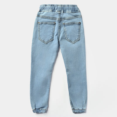 Boys Denim Stretch Pant Be Yourself-Ice Blue