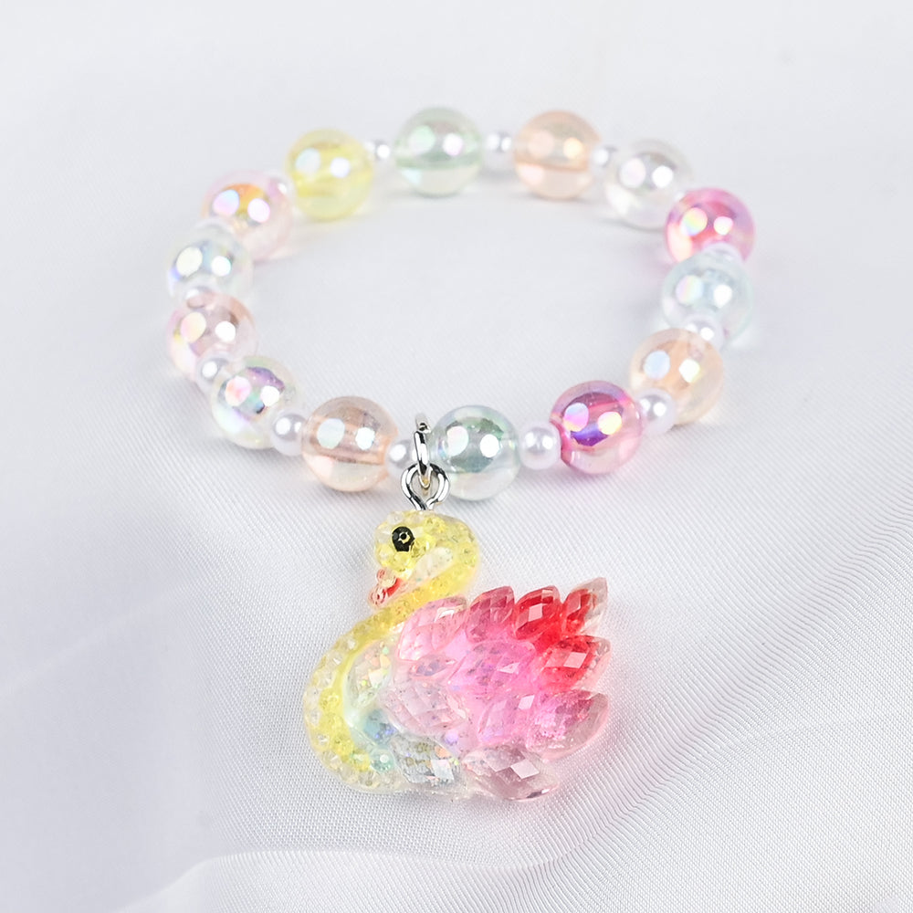 GIRLS ELEGANT BEADED NECKLACE & BRACELET
