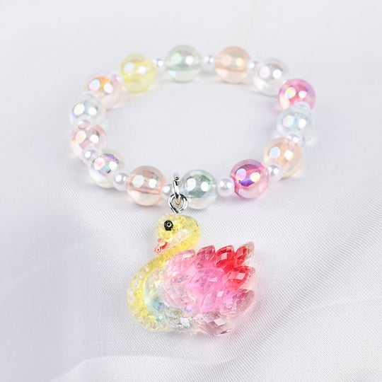 GIRLS ELEGANT BEADED NECKLACE & BRACELET