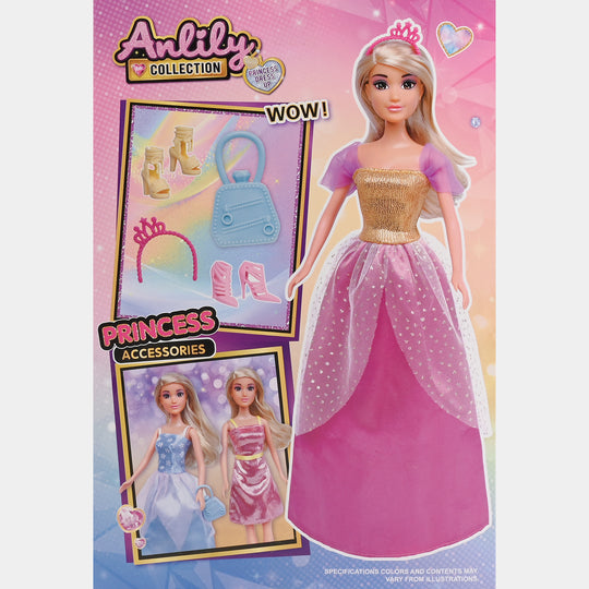 11.5" Lovely Fashion Doll with Accessories Set