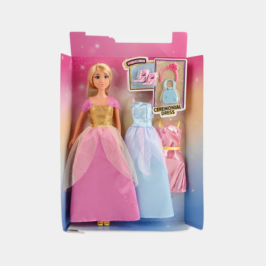 11.5" Lovely Fashion Doll with Accessories Set