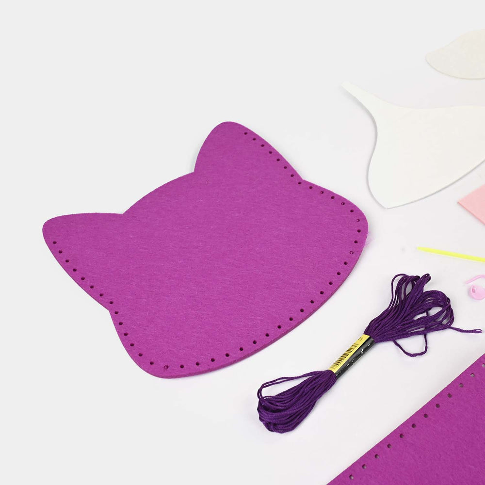 DIY Children's Handmade Kitty Sling Bag Kit for Kids