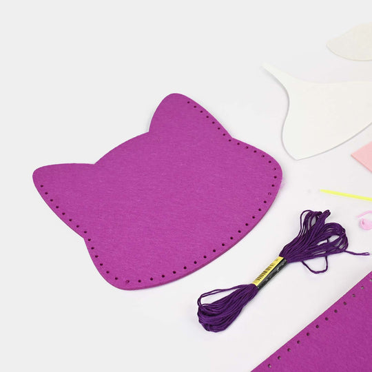 DIY Children's Handmade Kitty Sling Bag Kit for Kids