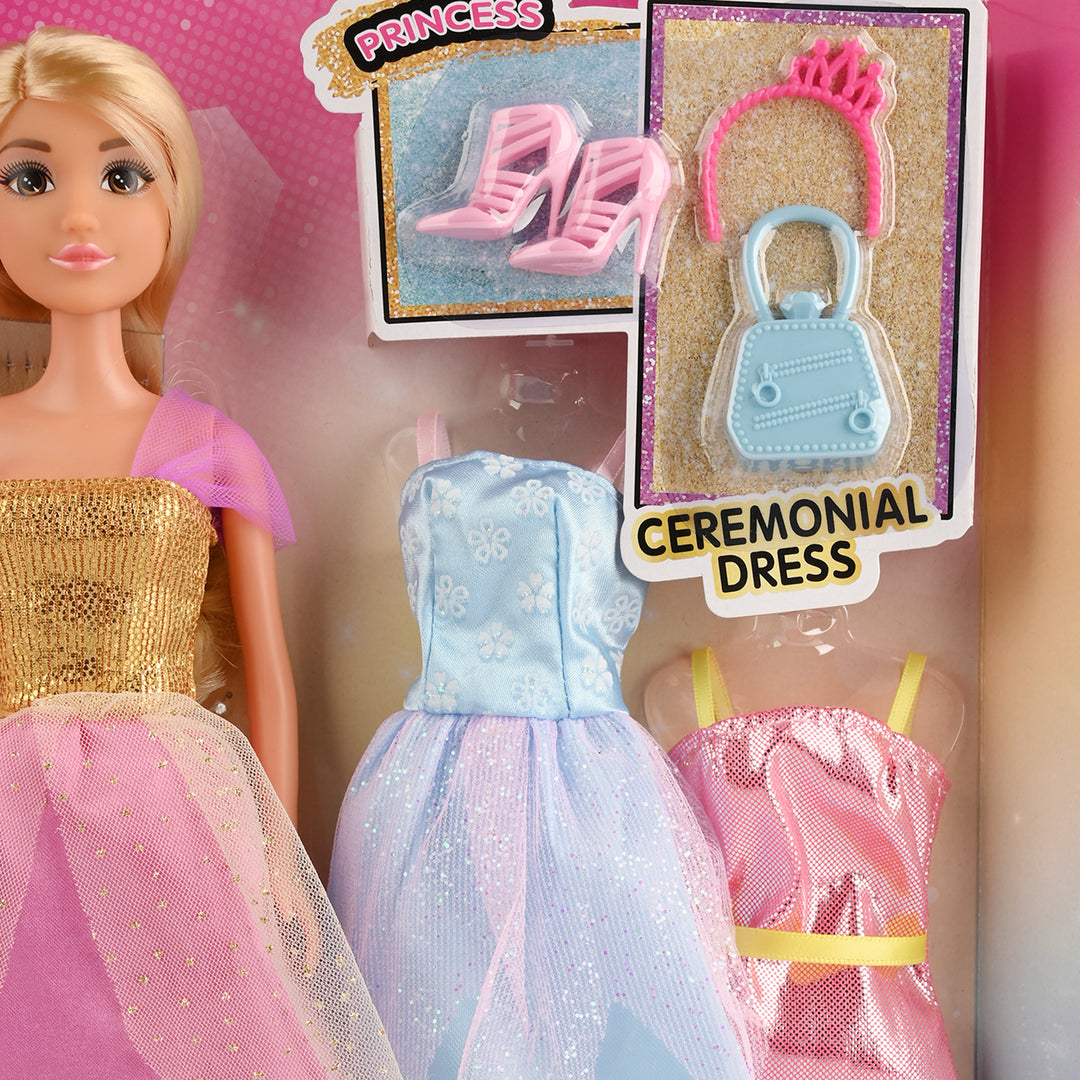 11.5" Lovely Fashion Doll with Accessories Set