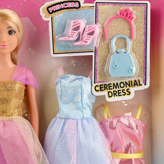 11.5" Lovely Fashion Doll with Accessories Set