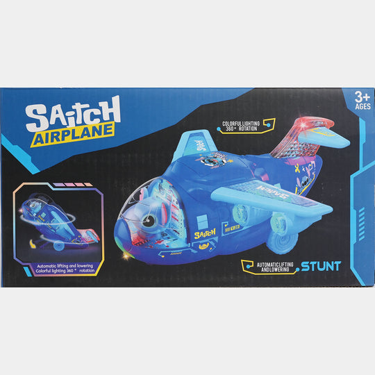 Stunt Airplane Musical Toy Vehicle For Kids