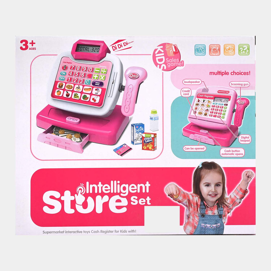 Kids Role Play Supermarket Cash Register Toy Play Set