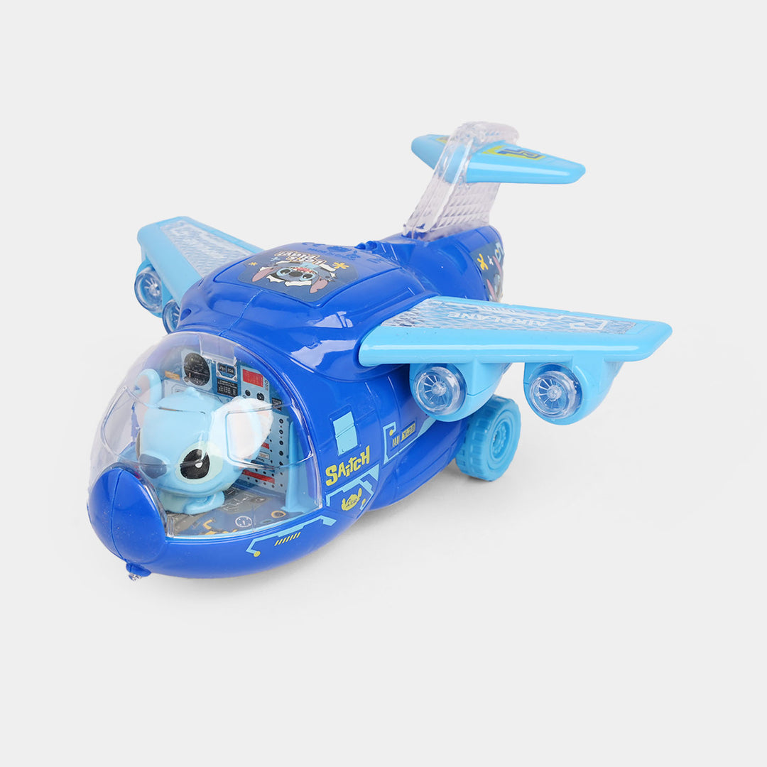 Stunt Airplane Musical Toy Vehicle For Kids