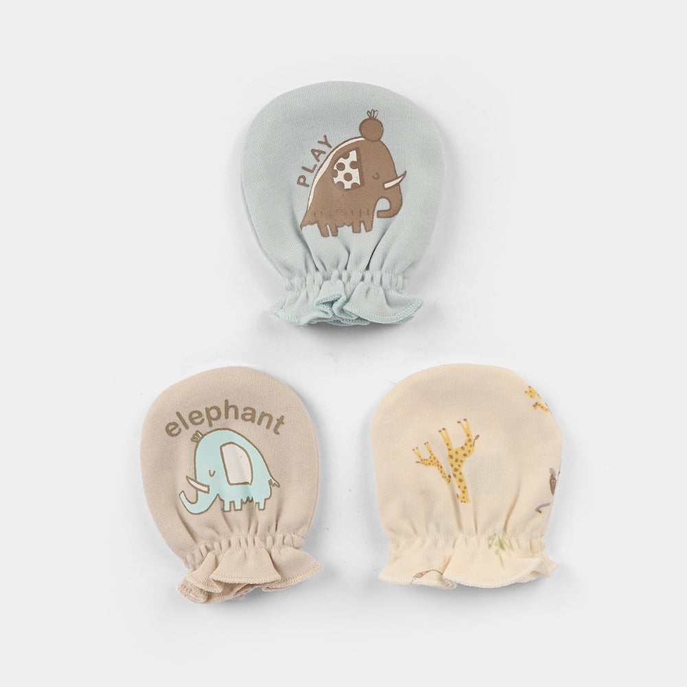Baby Mittens – 3 Pairs (Newborn)