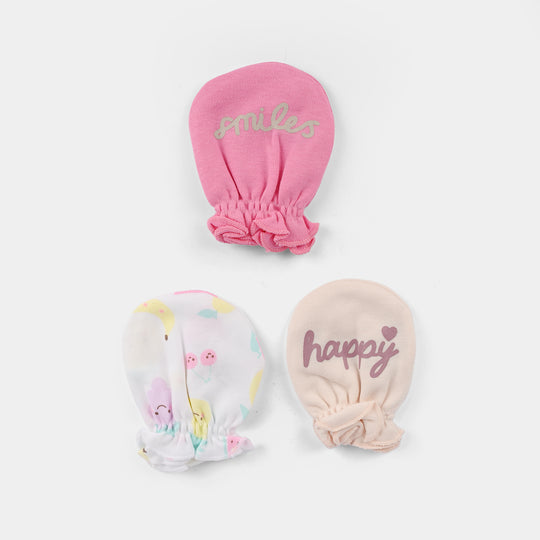 Baby Mittens – 3 Pairs (Newborn)