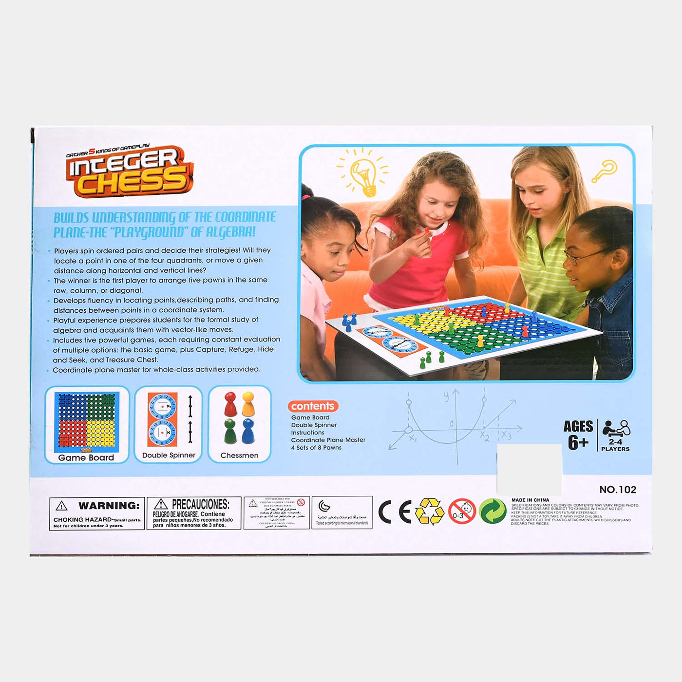 Integer Chess Board Game For Kids