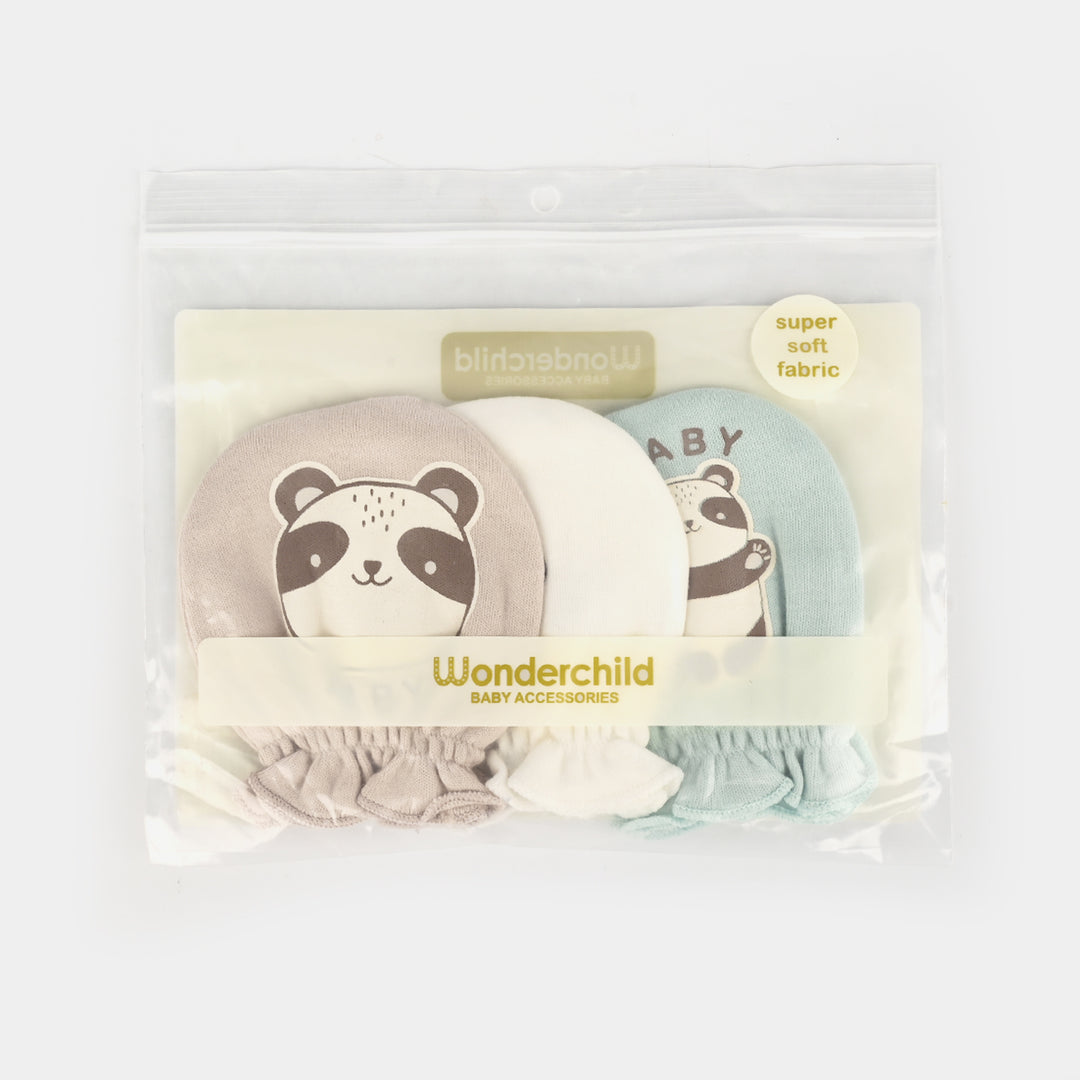 Baby Mittens – 3 Pairs (Newborn)