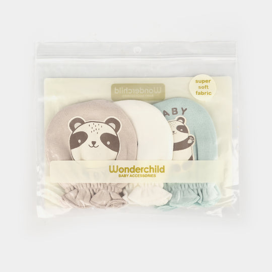 Baby Mittens – 3 Pairs (Newborn)