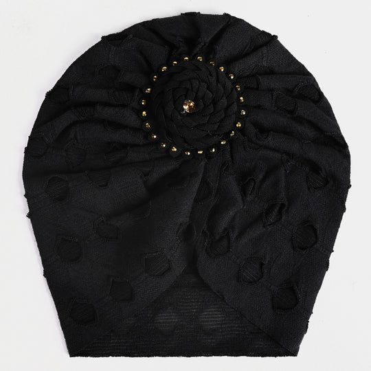 Baby Turban Cap/Hat | BLACK