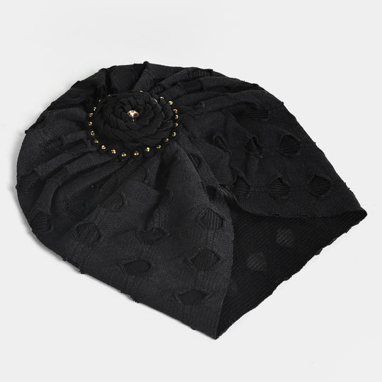 Baby Turban Cap/Hat | BLACK