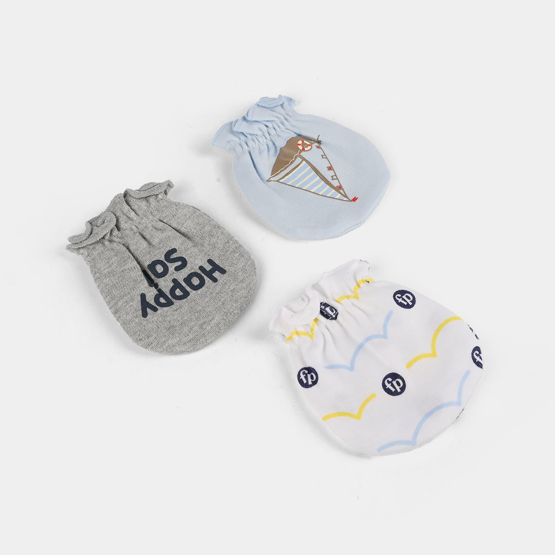 Baby Mittens – 3 Pairs (Newborn)
