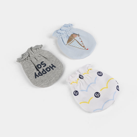 Baby Mittens – 3 Pairs (Newborn)