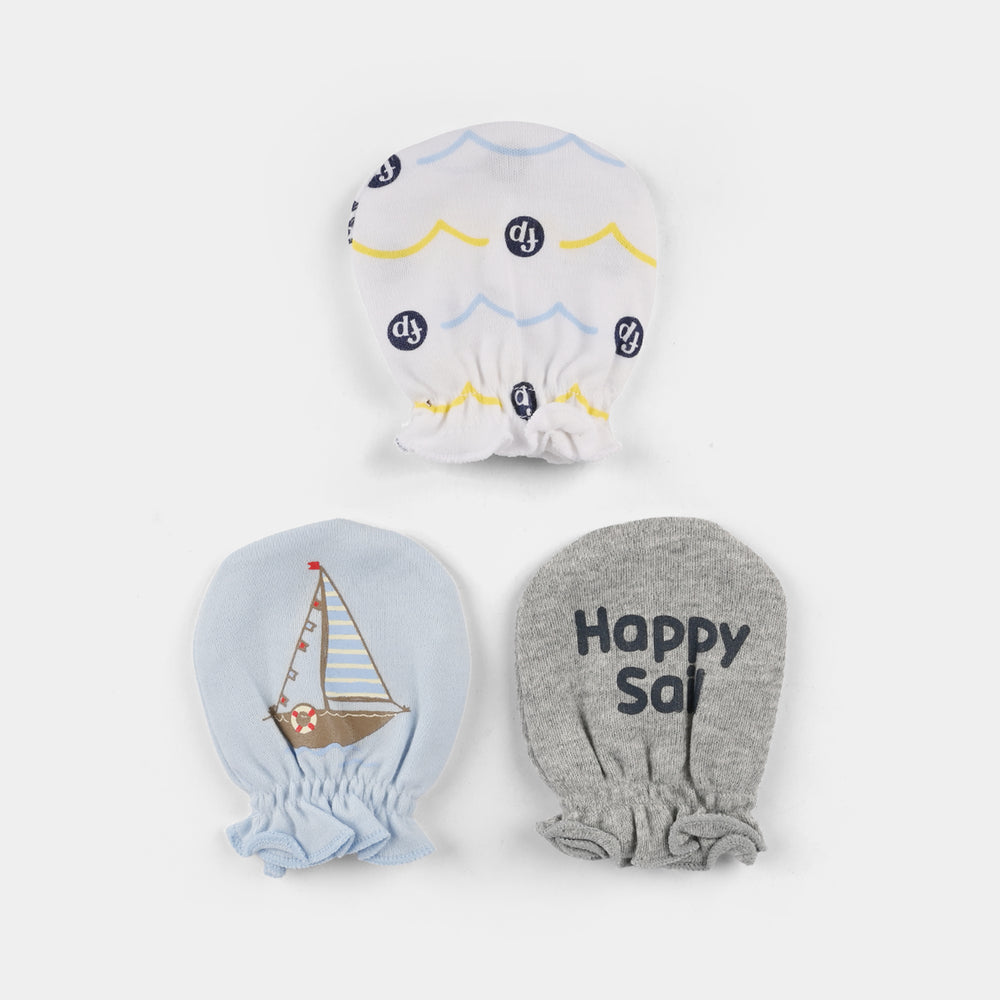 Baby Mittens – 3 Pairs (Newborn)