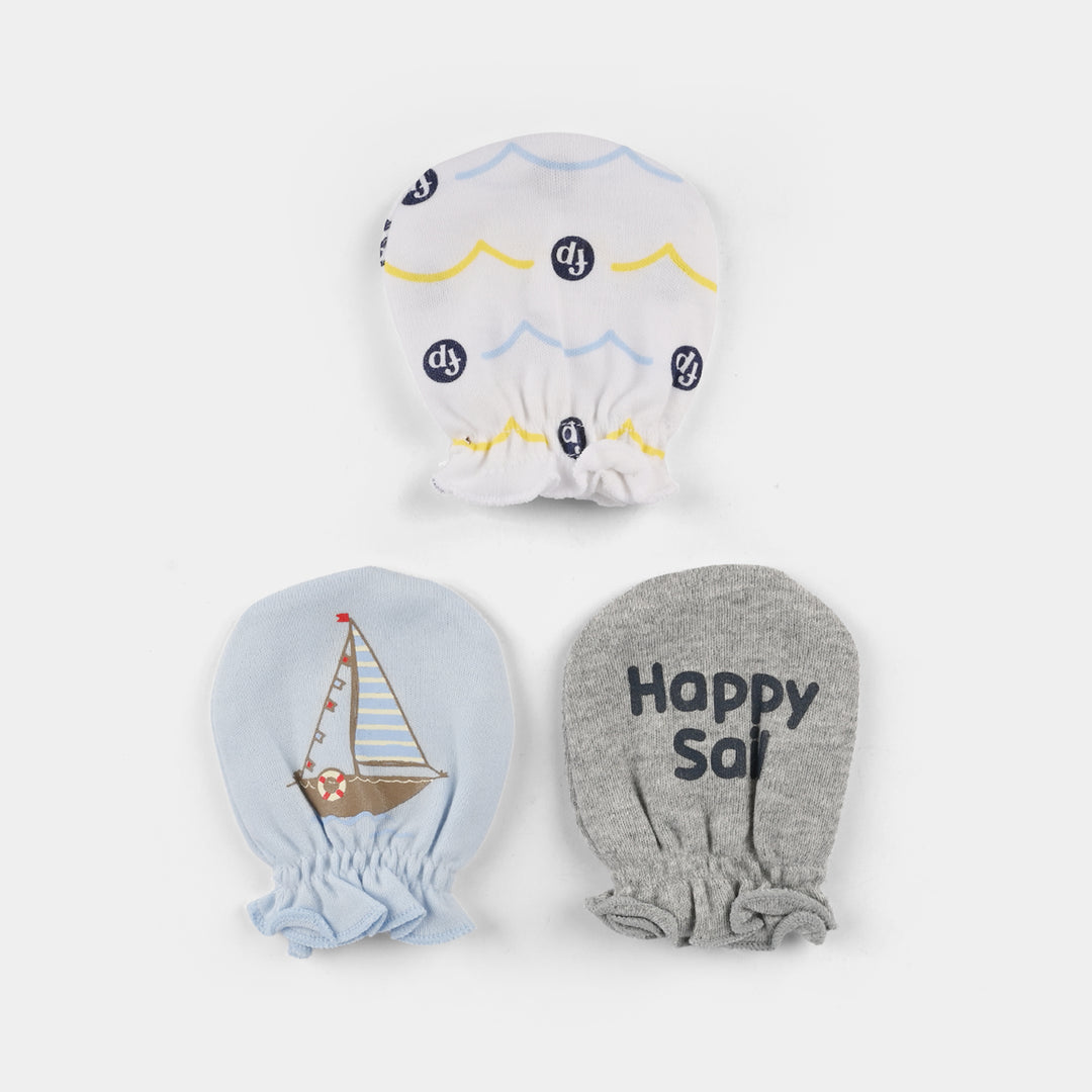 Baby Mittens – 3 Pairs (Newborn)
