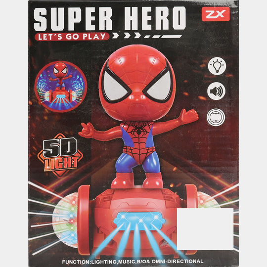 Superhero Electric Balance Scooter Toy with Light & Sound