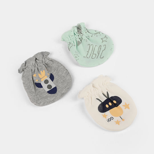 Baby Mittens – 3 Pairs (Newborn)