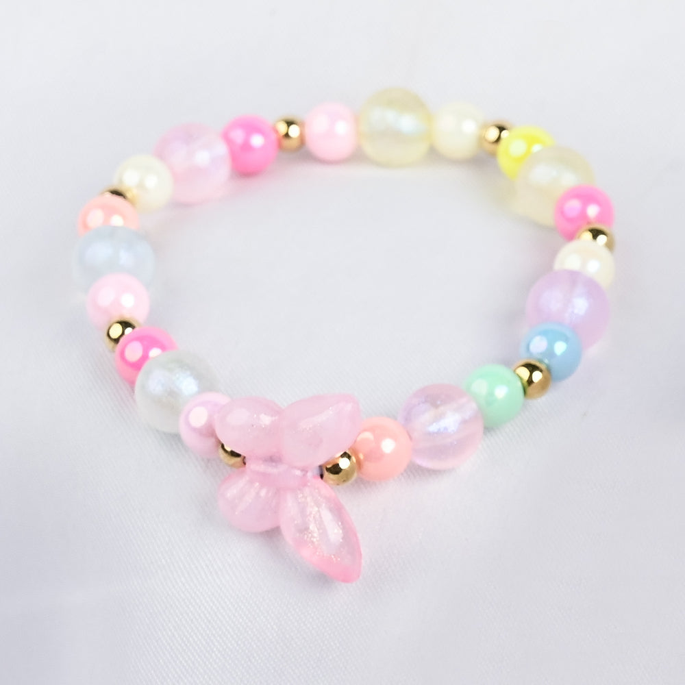 GIRLS ELEGANT BEADED NECKLACE & BRACELET