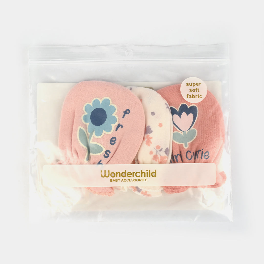 Baby Mittens – 3 Pairs (Newborn)