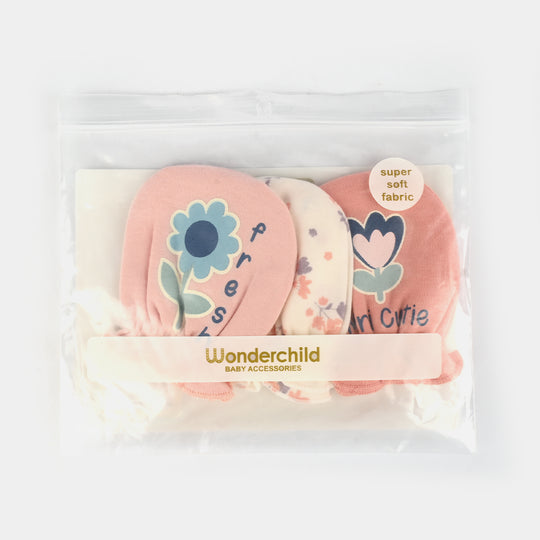 Baby Mittens – 3 Pairs (Newborn)