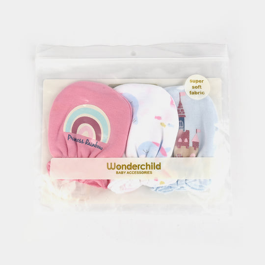 Baby Mittens – 3 Pairs (Newborn)