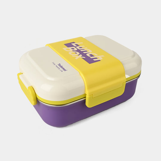Tedemei Stainless Steel Lunch Box with Dip Container and Spoon