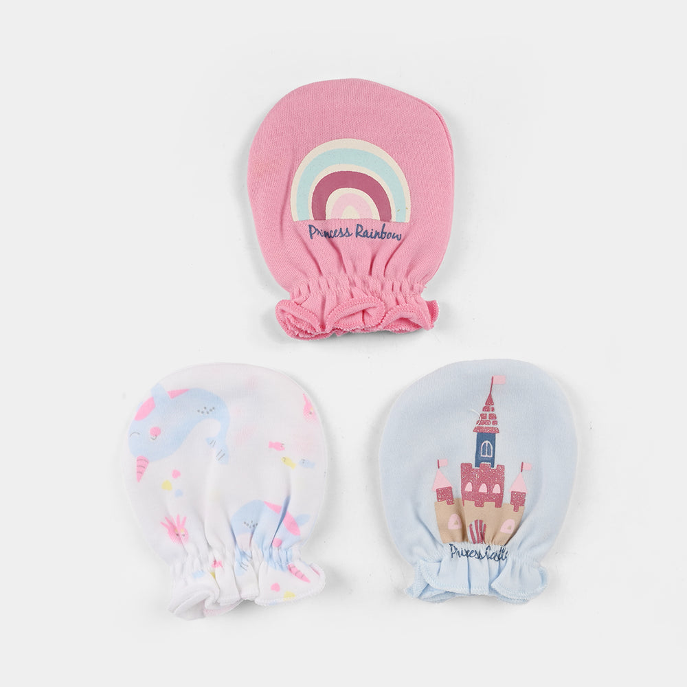 Baby Mittens – 3 Pairs (Newborn)