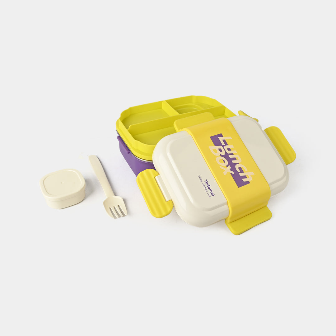 Tedemei Stainless Steel Lunch Box with Dip Container and Spoon