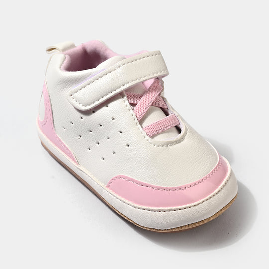 Infant Girls Shoes 6182-White/Pink