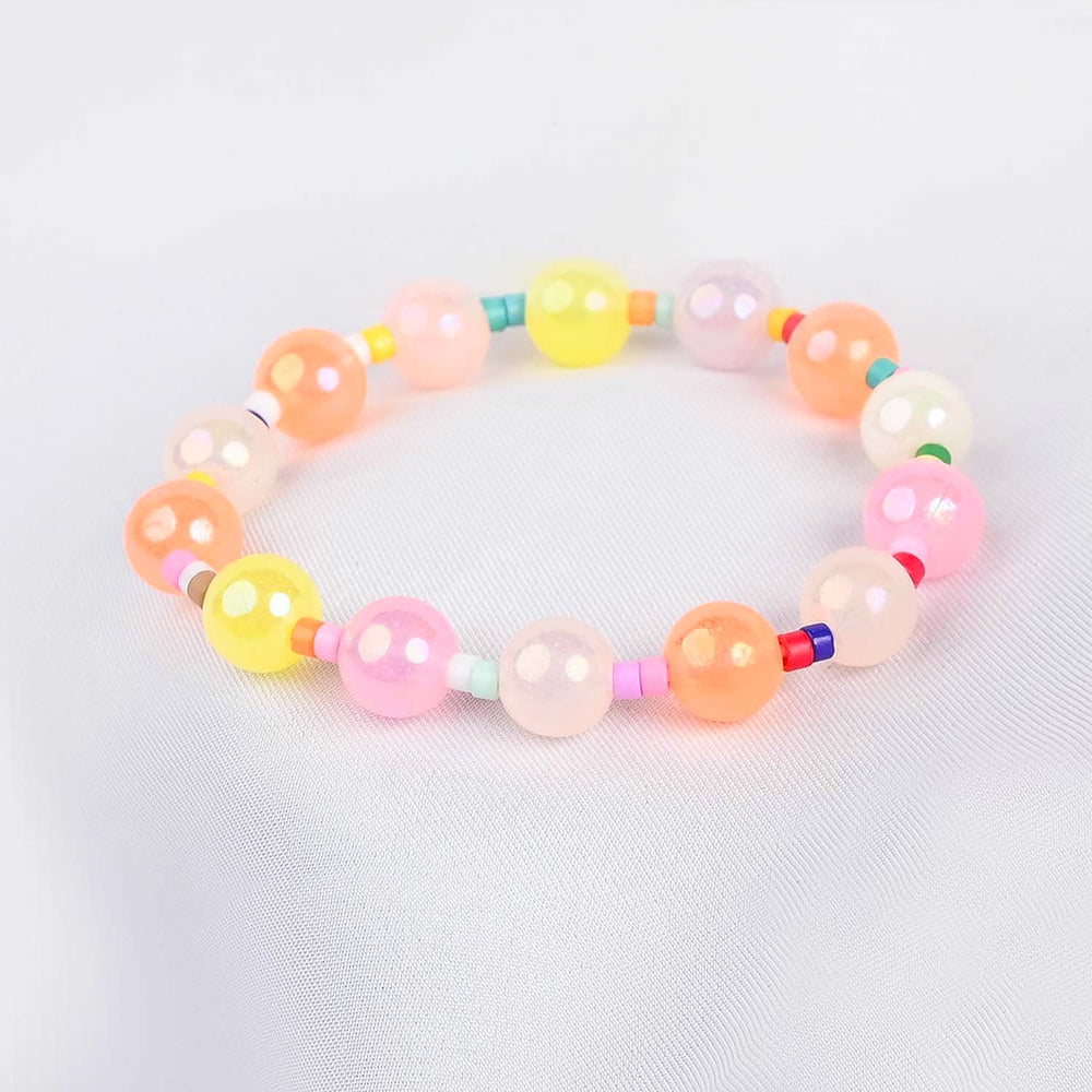 GIRLS ELEGANT BEADED NECKLACE & BRACELET